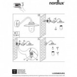 Kinkiet łazienkowy industrialny Luxembourg Stal Galwanizowana marki Nordlux