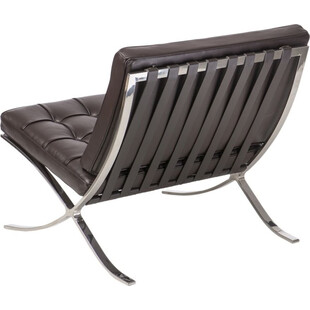 Fotel skórzany pikowany BA1 brązow marki D2.Design