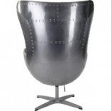 Fotel obrotowy Jajo aluminium/brązowy marki D2.Design