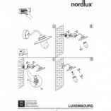Kinkiet ogrodowy latarnia Luxembourg Stal Galwanizowana marki Nordlux