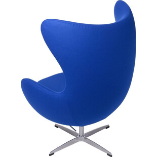 Fotel obrotowy Jajo ciemno niebieski kaszmir Premium marki D2.Design
