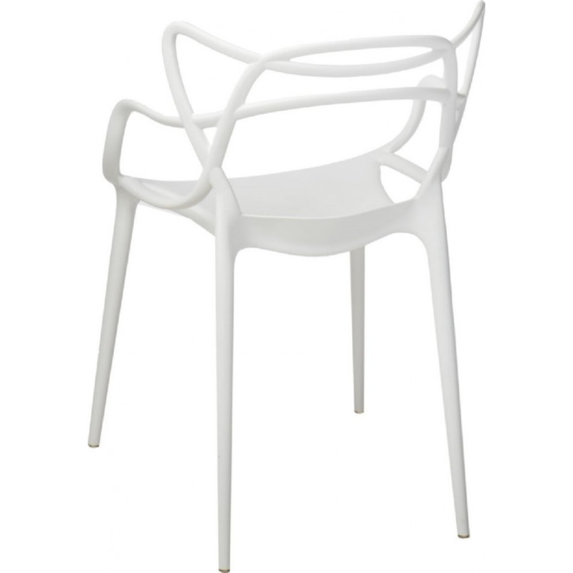 Krzesło ażurowe z tworzywa Lexi białe marki D2.Design