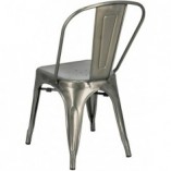 Krzesło metalowe industrialne Paris metaliczne marki D2.Design