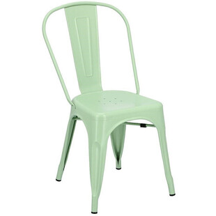 Krzesło metalowe industrialne Paris zielone marki D2.Design