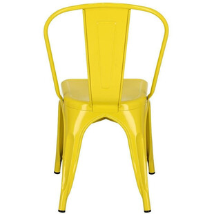 Krzesło metalowe industrialne Paris żółte marki D2.Design