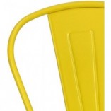 Krzesło metalowe industrialne Paris żółte marki D2.Design