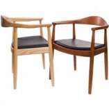 Krzesło drewniane z podłokietnikami President brązowe marki D2.Design