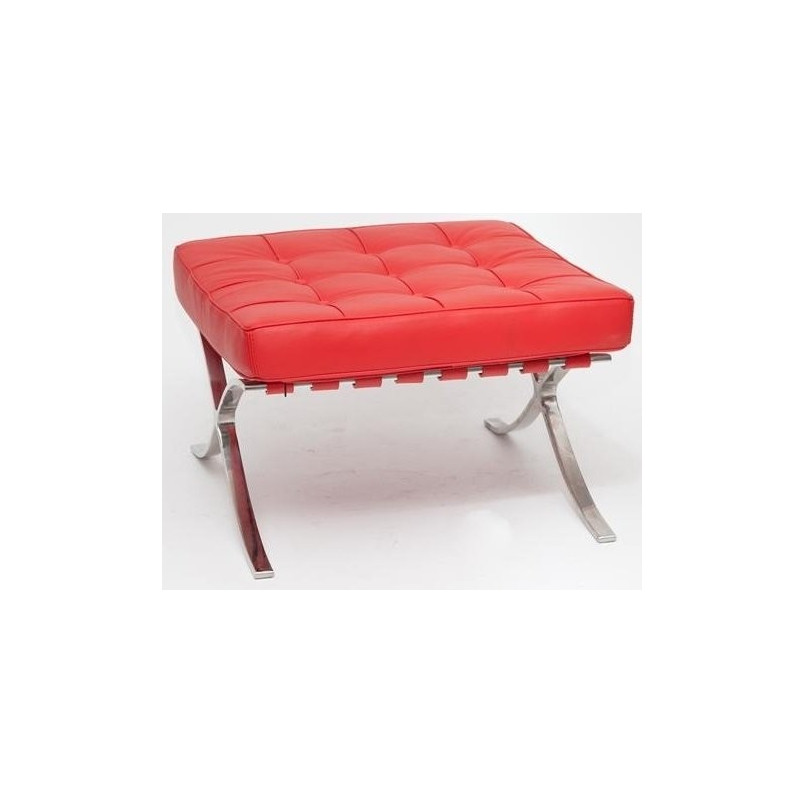 Podnóżek pikowany do fotela BA1 czerwony marki D2.Design