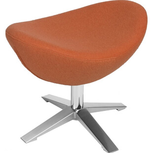 Podnóżek do fotela Jajo szeroki wełna pomarańczowa marki D2.Design