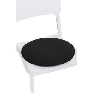 Poduszka dekoracyjna na krzesło okrągła czarna marki D2.Design