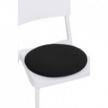 Poduszka dekoracyjna na krzesło okrągła czarna marki D2.Design