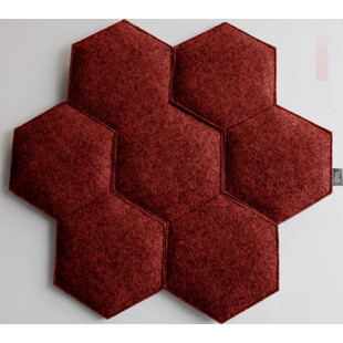 Poduszka dekoracyjna na krzesło Plaster czerwony/melanż marki D2.Design