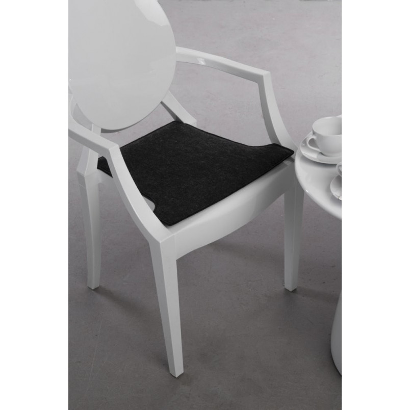 Poduszka dekoracyjna na krzesło Royal czarna marki D2.Design