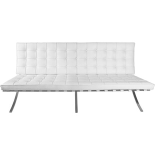 Sofa skórzana pikowana 2 os. BA2 150 biała marki D2.Design