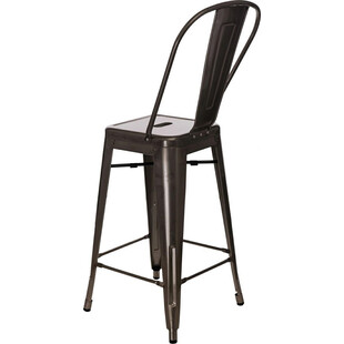 Krzesło barowe metalowe Paris Back 66 metalowe marki D2.Design
