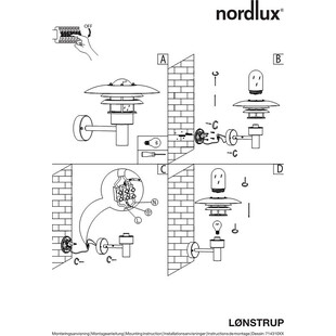 Kinkiet ogrodowy latarnia Lonstrup 22 Czarny marki Nordlux