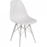 Krzesło skandynawskie z tworzywa P016W PP białe marki D2.Design