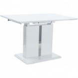 Stół rozkładany na jednej nodze Dallas biały 110x75 marki Signal