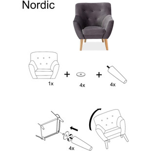 Sofa welurowa 2 osobowa Nordic Velvet 136 zielona marki Signal