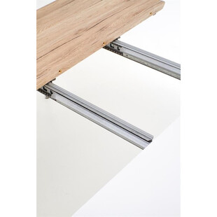 Stół rozkładany skandynawski CALIBER 160x90 biały/dąb san remo marki Halmar