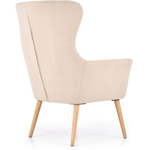 Fotel tapicerowany "uszak" skandynawski COTTO beżowy marki Halmar