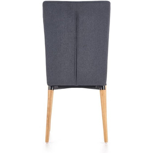 Krzesło tapicerowane na drewnianych nogach K273 ciemno popielate marki Halmar