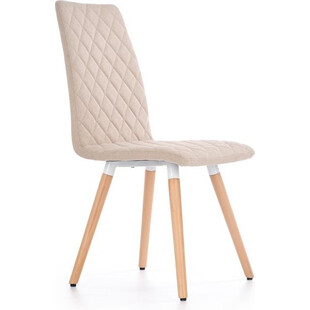 Krzesło tapicerowane pikowane K282 beżowe marki Halmar