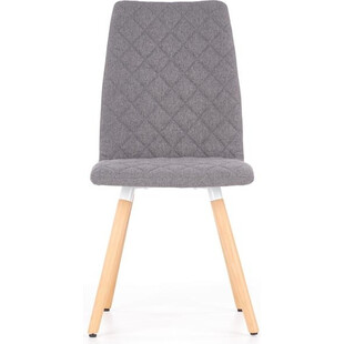 Krzesło tapicerowane pikowane K282 popielate marki Halmar