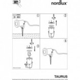Lampa ogrodowa stojąca Taurus Stal Nierdzewna marki Nordlux