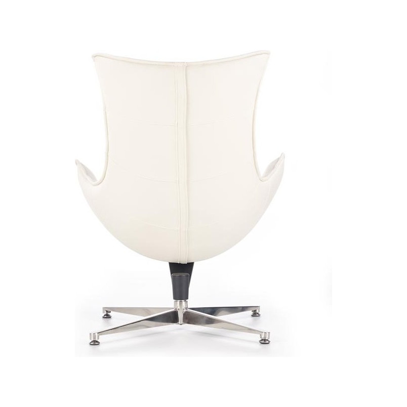Fotel skórzany wypoczynkowy LUXOR biały marki Halmar