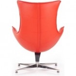 Fotel skórzany wypoczynkowy LUXOR czerwony marki Halmar