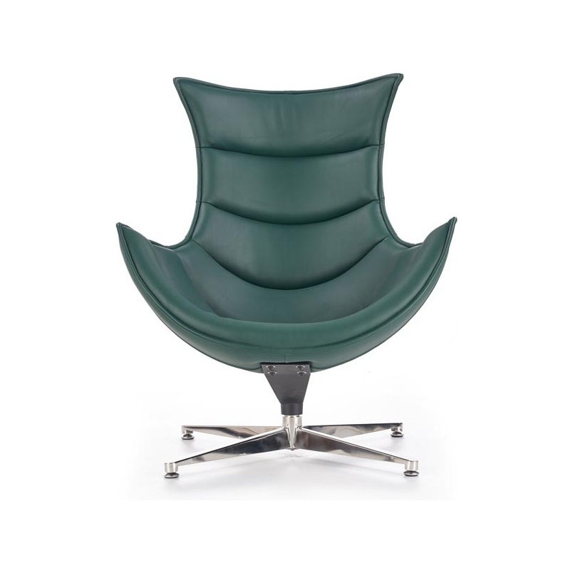 Fotel skórzany wypoczynkowy LUXOR zielony marki Halmar