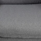 Fotel wypoczynkowy tapicerowany SOFT II czarny/jasny popiel marki Halmar