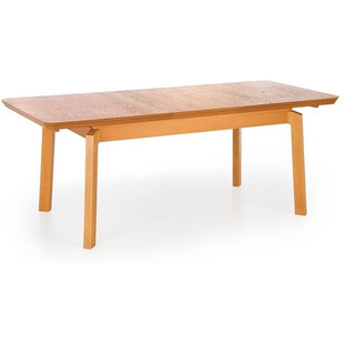 Stół rozkładany prostokątny Rois 160x90 dąb miodowy marki Halmar