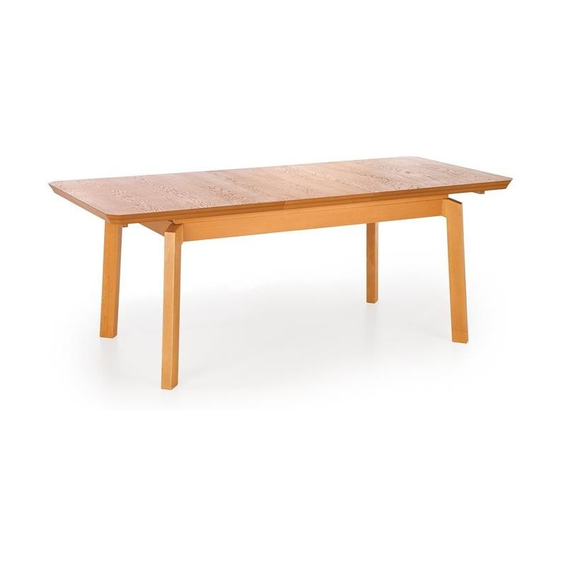 Stół rozkładany prostokątny Rois 160x90 dąb miodowy marki Halmar