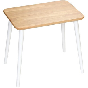 Prostokątny stolik dziecięcy drewniany Modern Oak biały 41 marki MoonWood