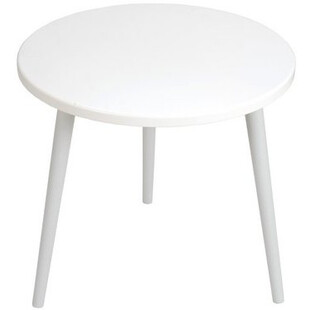 Okrągły stolik kawowy Crystal White biały/szary 54 marki MoonWood
