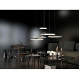 Lampa wisząca okrągła minimalistyczna Artist 25 LED Czarna marki Dftp