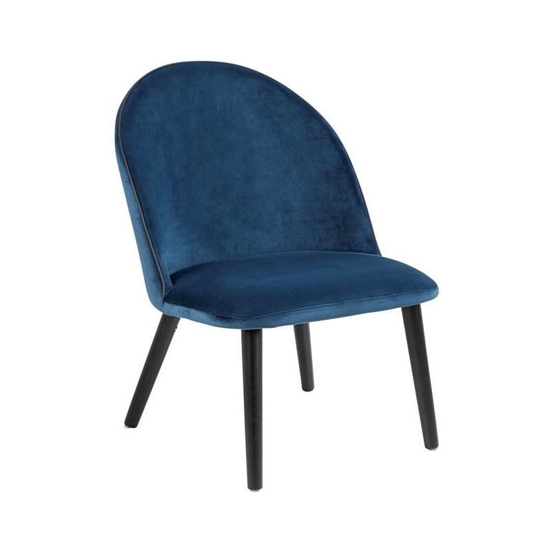 Krzesło welurowe Manley niebieskie marki Actona