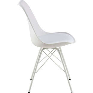 Krzesło skandynawskie z poduszką Eris białe marki Actona