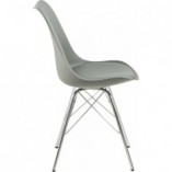 Krzesło nowoczesne z poduszką Eris szare marki Actona