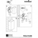 Kinkiet zewnętrzny Rold Czarny marki Nordlux