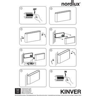 Kinkiet zewnętrzny elewacyjny Kinver LED Biały marki Nordlux