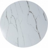 Stół okrągły glamour Ideal 100 marmur/czarny marki Signal