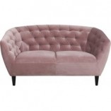 Pikowana sofa welurowa 2 os. Ria Vic 150 różowa marki Actona