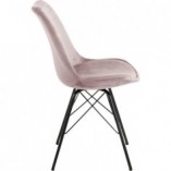 Krzesło welurowe Eris VIC różowe marki Actona