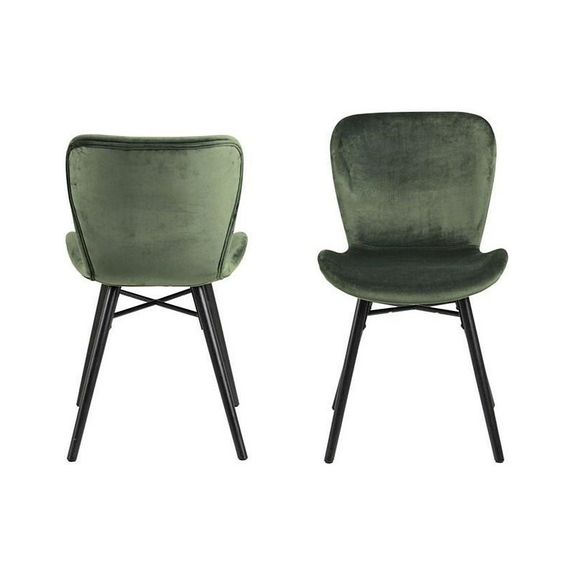 Krzesło tapicerowane Batilda VIC zielone marki Actona