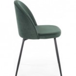 Krzesło tapicerowane K314 ciemno zielone marki Halmar