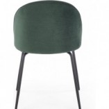 Krzesło tapicerowane K314 ciemno zielone marki Halmar