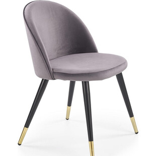Krzesło tapicerowane glamour K315 ciemny popiel marki Halmar